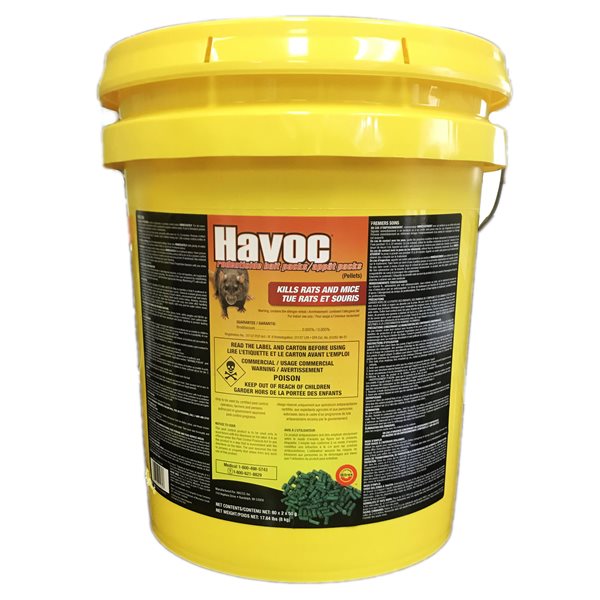 HAVOC Anti-rongeurs sachets d'appâts, emb / 80 (2 x 50g) - 8kg