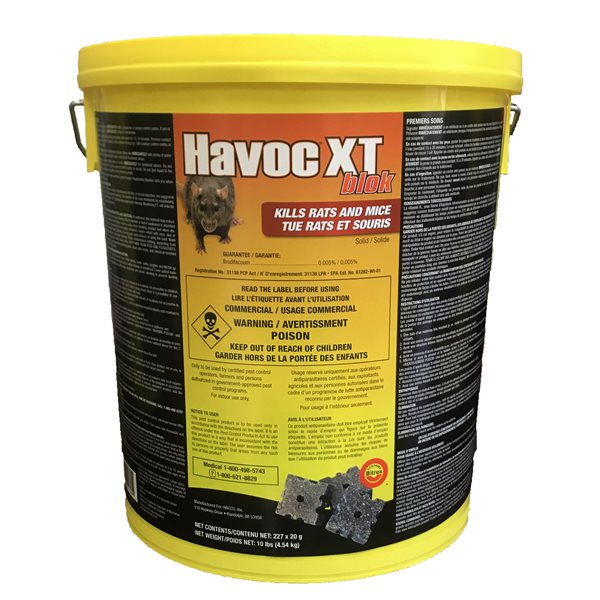 HAVOC-XT Anti-rongeurs Blocs, emb / 227 x 20g - 4.5kg