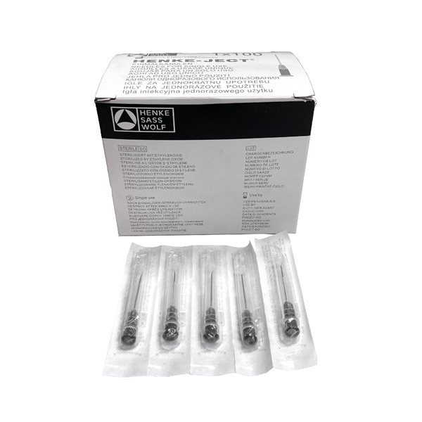 HENKE-JECT Disposable PH Needles 22 g x 1'' - box / 100