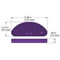 Bloc de plastique BOHNING, mince, XL 134 x 54 x 15 mm