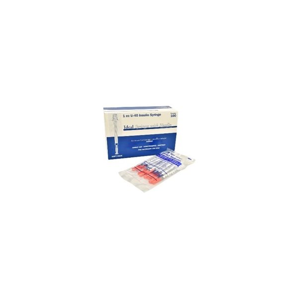 IDEAL 1 ml U-40 Insulin Disp Syringes - 29 g x 1 / 2'' - box / 1