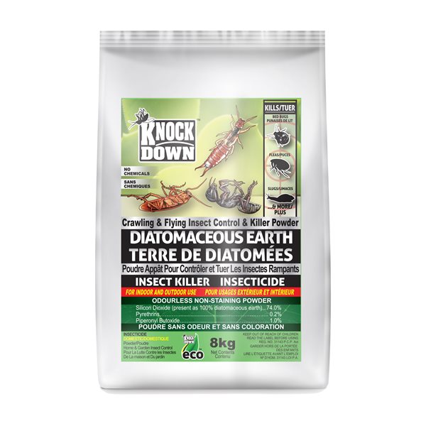 Knock Down terre diatomées pour insectes rampants, 8 kg