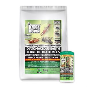 Knock Down terre diathomées pour insectes rampants