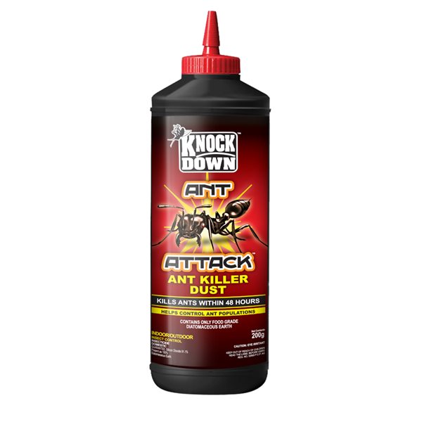 KNOCK DOWN ANT ATTACK poudre Anti-fourmis, 200 g