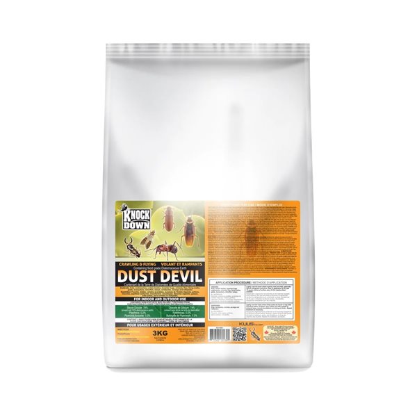Dust Devil PRO tueur multi-insecte terre diatomées, 3 kg