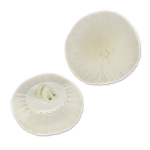 Kleen Kwik Bulk Tank Brush Round White, 7 1 / 2'' dia.