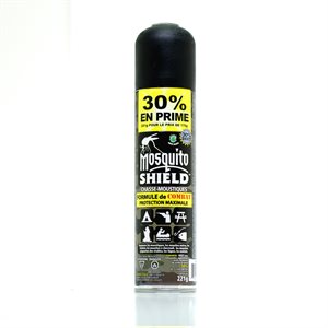 MOSQUITO SHIELD, formule Combat (30% DEET) - 220g aerosol