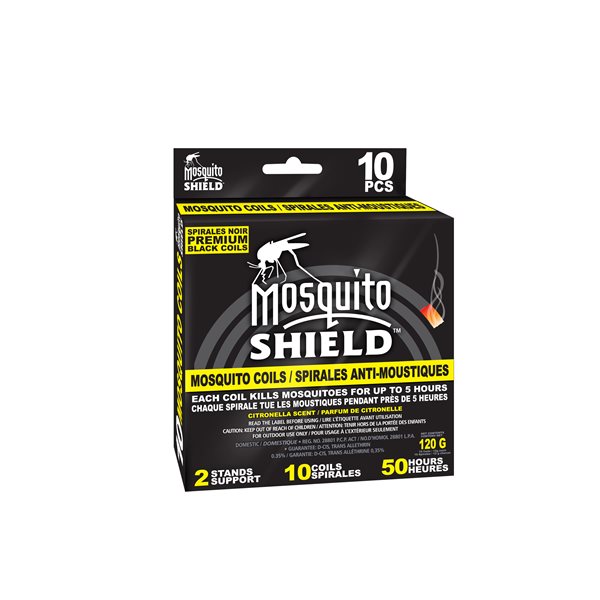 Spirale anti-moustiques Mosquito Shield, boîte (10 X 12g)
