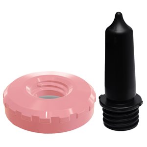 Pink Feeder Teat Nurser Cap with Thriver Teat