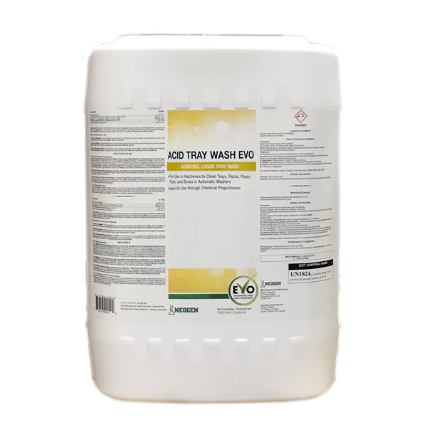 Acid Tray Wash EVO acidified, liquid tray wash 18.9 L