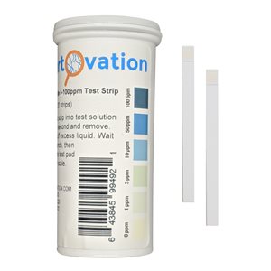 Hydrogen Peroxide H2O2 Test Strips, 0-100 ppm pk / 100