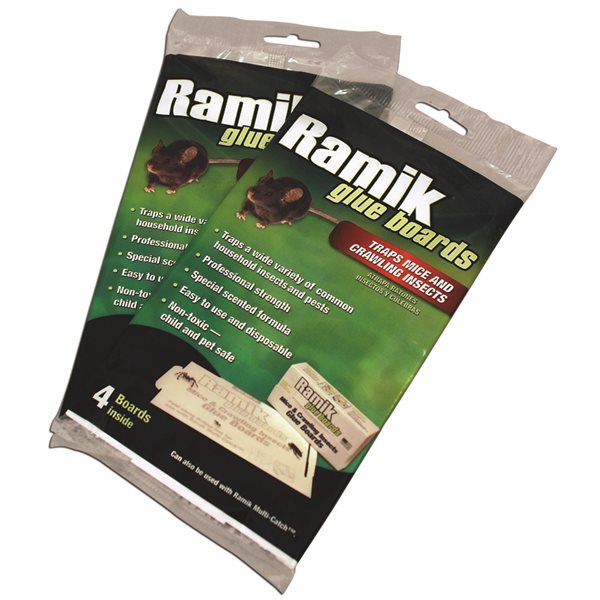 RAMIK Plaque collante pour souris et insectes, emb / 4