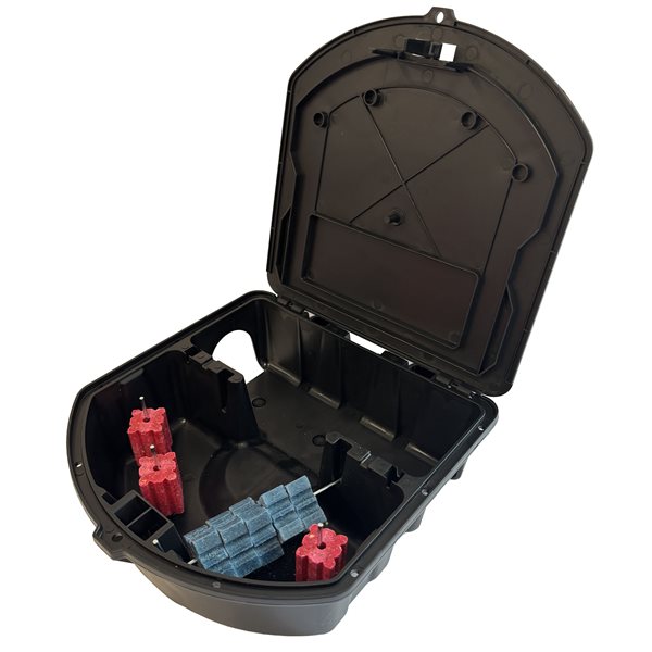 RODENT CAFE Bait Station, 10.5 x 10.5 x 3.5'' - unit / key