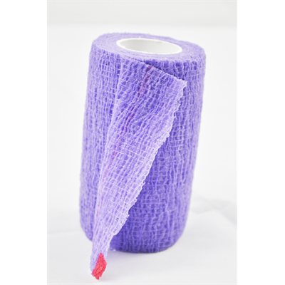 Bandages cohésifs SyrFlex 4'' mauve, bte / 18