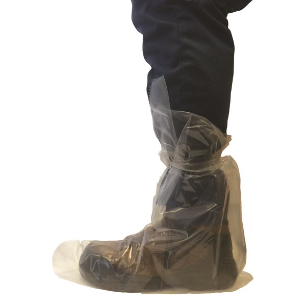 Bottes jetables AgVet avec attaches, 4 mil. - bte / 50
